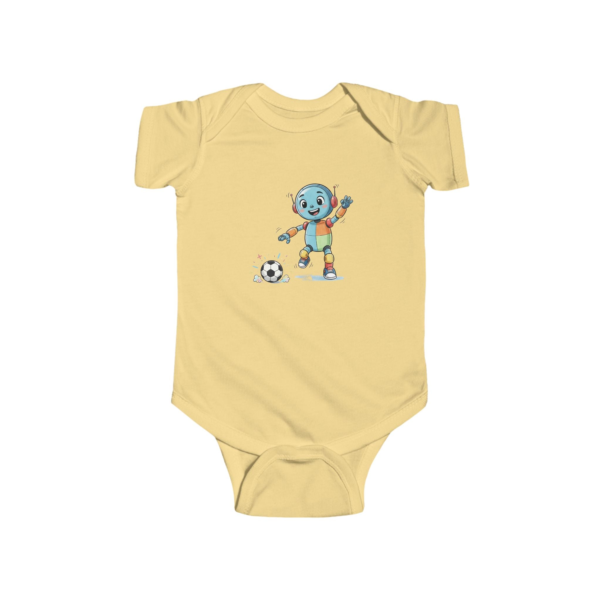 KidBots Sports - Football / Soccer -  Baby Bodysuit, Adorable Infant Onesie with Playful Design, Perfect for Baby Showers, Birthdays, Everyday Wear, Gifts