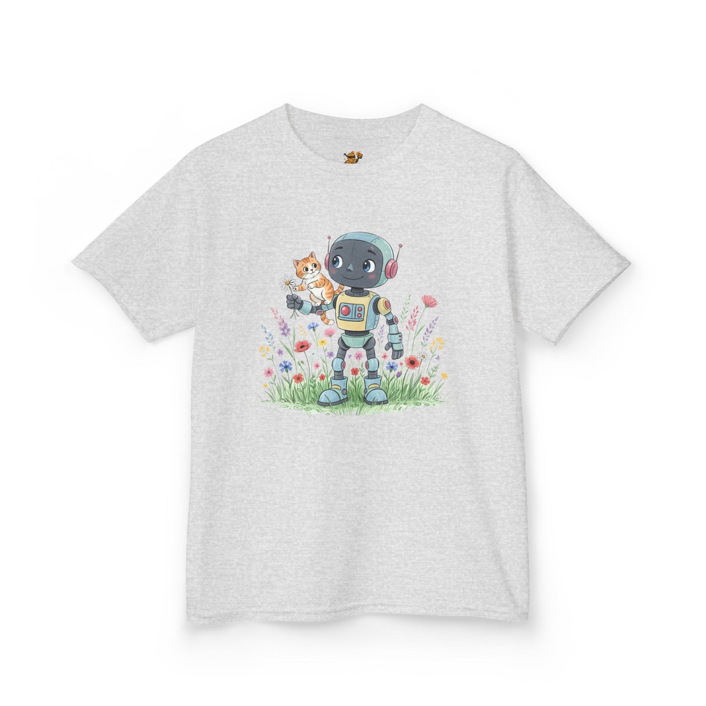 KidBots Kitty Ride, Youth / Kids T-Shirt, Animal Lover Gift, Fun Summer Wear, Birthday Gift, Playtime Apparel