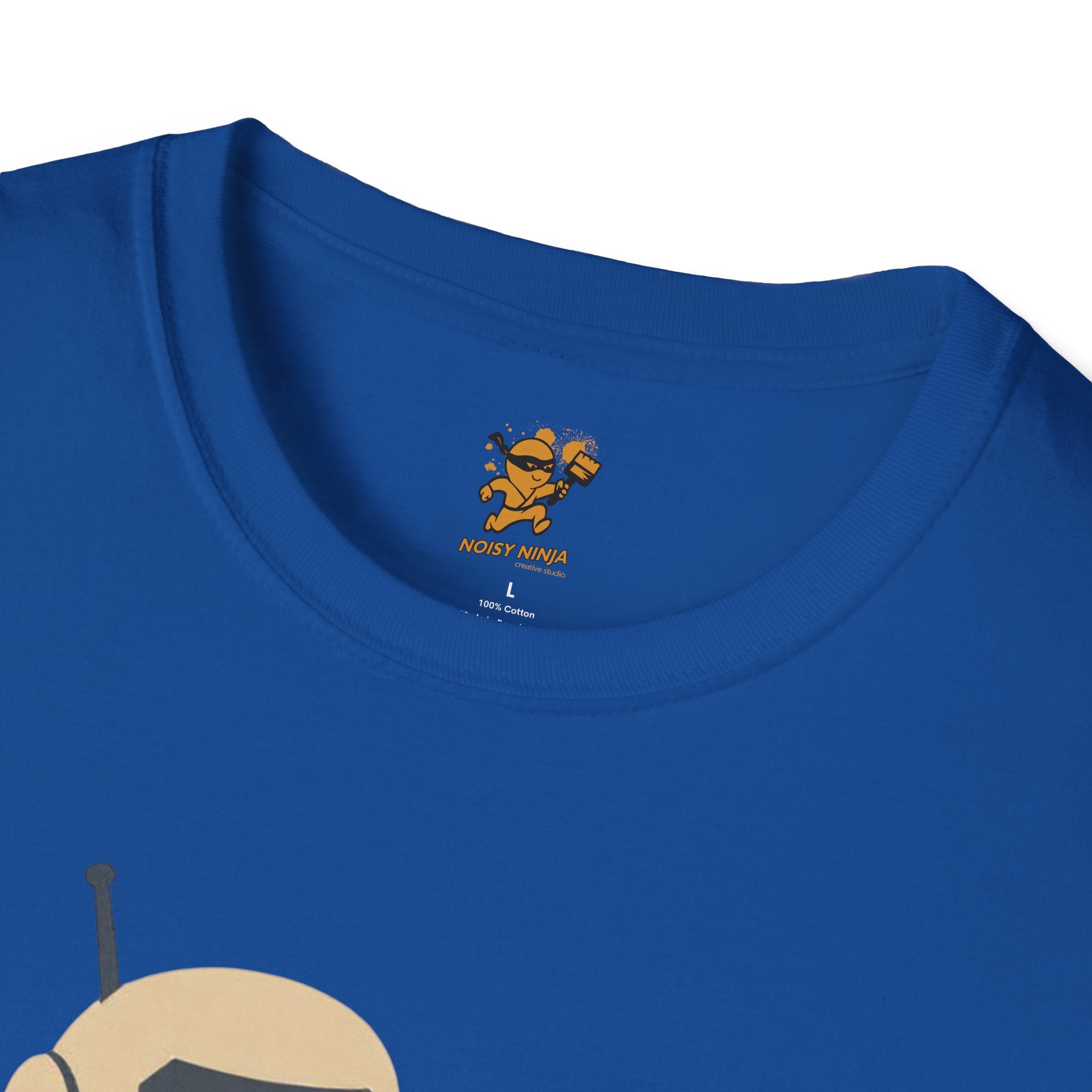 KidBots Kitten and Sunflowers Adult Unisex Softstyle T-Shirt | Fun Robot and Dog Design |  Pet Lovers, Casual Wear, Birthday, Every [...]