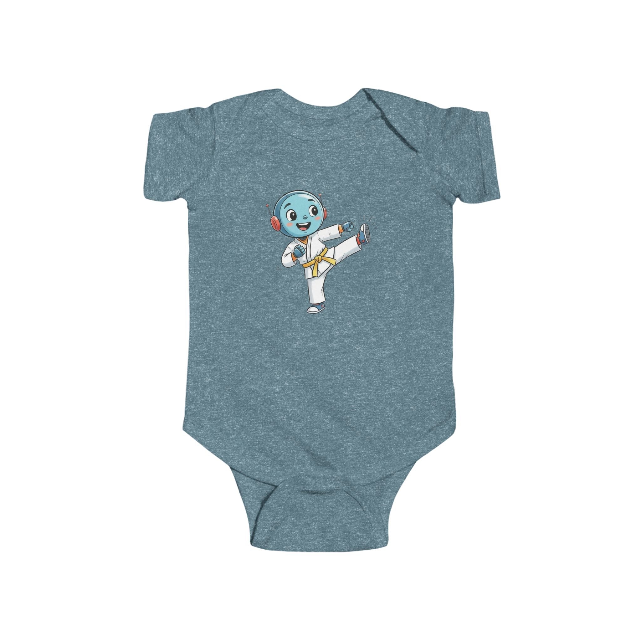 KidBots Sports - Football / Karate Y -  Baby Bodysuit, Adorable Infant Onesie with Playful Design, Perfect for Baby Showers, Birthdays, Everyday Wear, Gifts