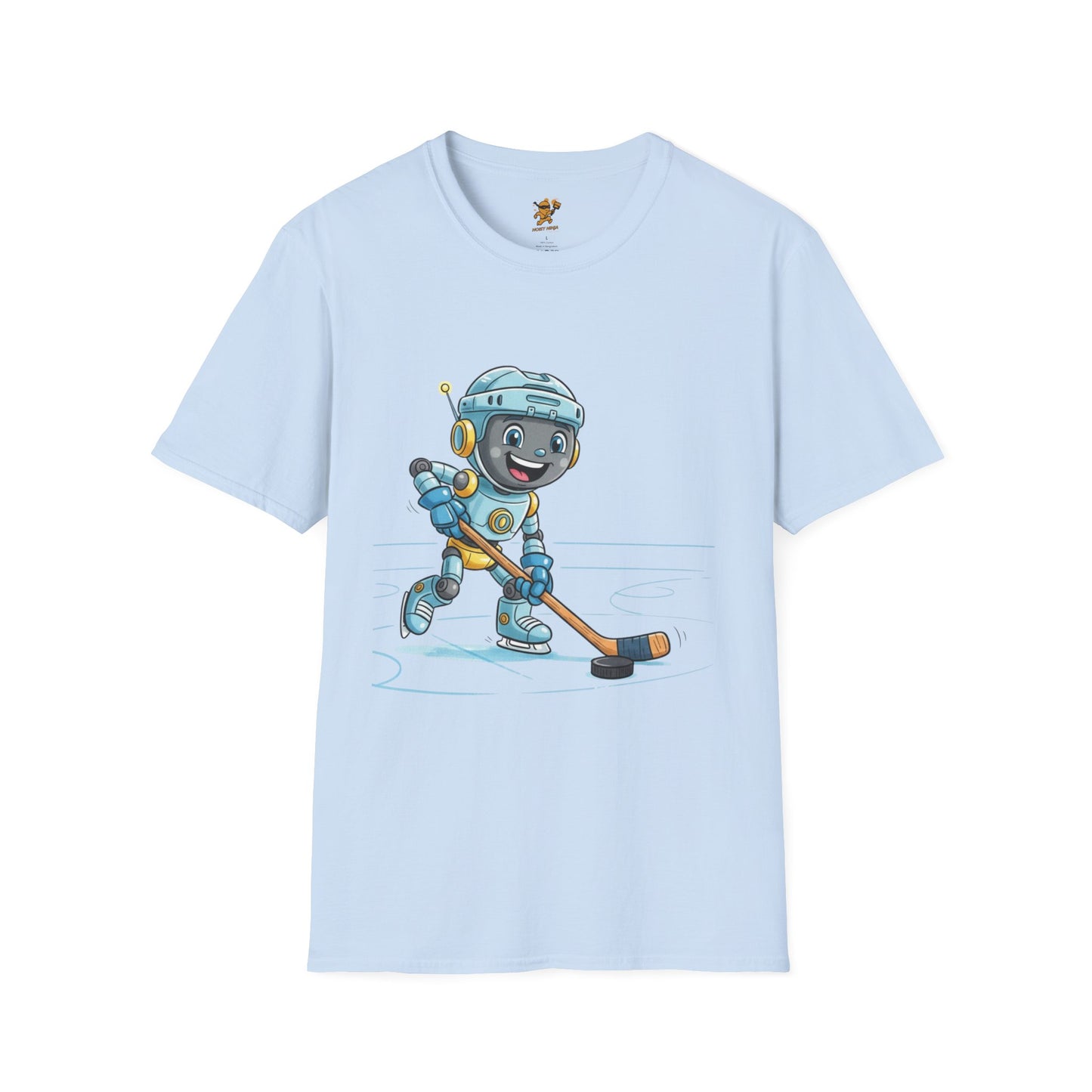 KidBots Hockey H Adult Unisex Softstyle T-Shirt